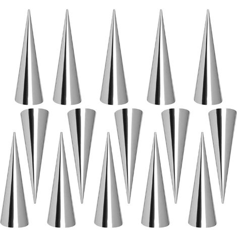 Moule à Cornet - Moule à Cône en Acier Inoxydable pour Pâtisserie - Pour Croissants et Choux - Lot de 1 (1/5)