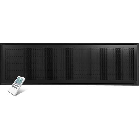Elektrokamin mit Heizung 2100W, Wandkamin, Elektrischer Kamin Wand mit Thermostat Fernbedienung, Kaminofen mit Heizfunktion, Wandmontage, Schwarz (1/5)