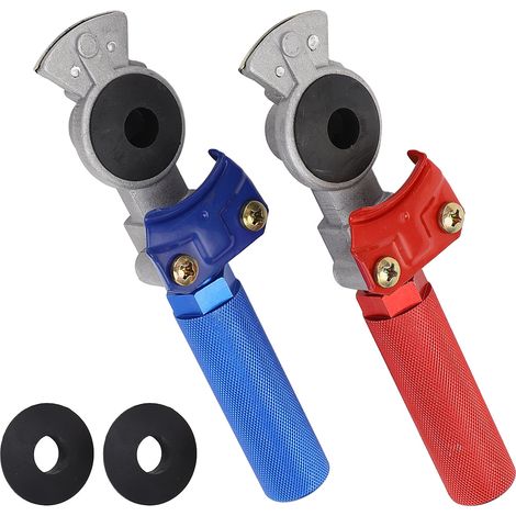 KIMISS Ensemble de Poignées Glad en Aluminium anodisé avec Joints, Poignées D'extension et Résistance aux Intempéries pour Semi-remorques, Tracteurs, Camping-Cars, Résistance à l'usure,. (1/5)