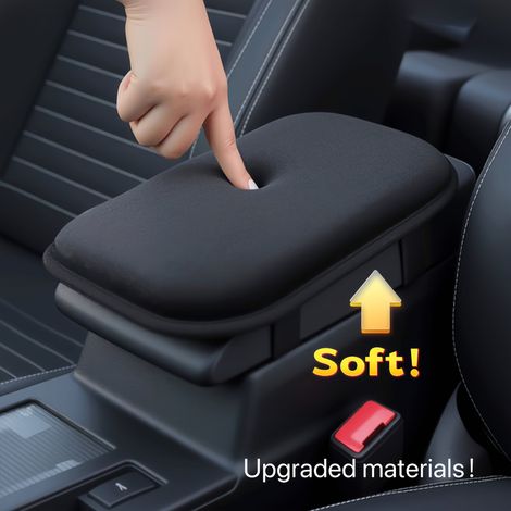 Coussin Accoudoir Voiture Mousse Mémoire 1,5 pouce, Ultra‑Doux Respirant, Housse Lavable Anti‑Rayures, Installation Facile, Universel SUV Camion Fourgon (1/5)
