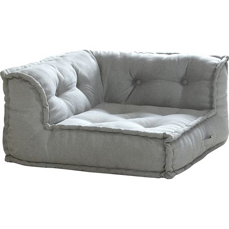 Poltrona angolare in tessuto grigio - DIROLA