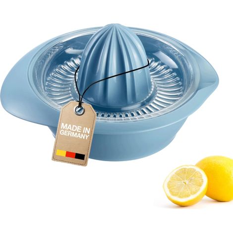 Presse-Orange/Citron/lemon avec Récipient, Diamètre : 18,7 cm, Capacité : 0,5 L, Plastique, Bleu (1/5)