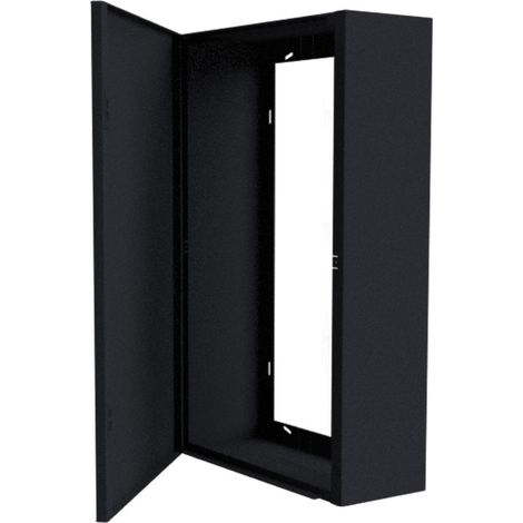 Atole – Coffret électrique nu 13 modules en acier noir – Dimensions utiles H. 480mm – Installation rapide et personnalisable – Fabrication française