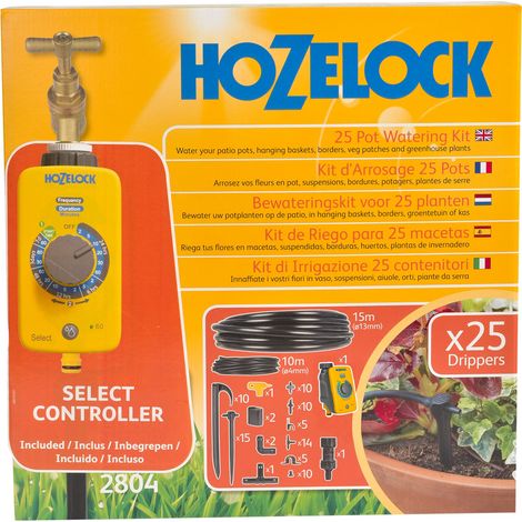 Kit di irrigazione automatica per microirrigazione da 25 vasi HOZELOCK (1/2)