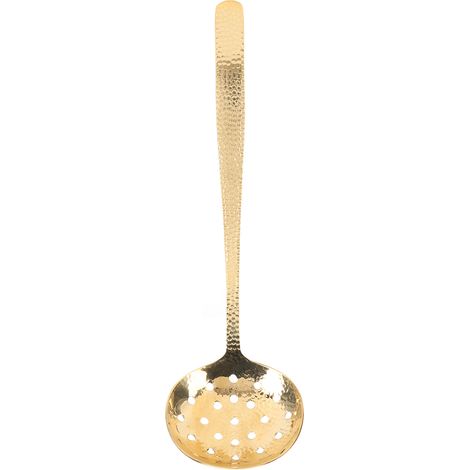 Louche de Cuisine en Laiton Doré Élégante, Poids Équilibré et Durable pour Soupes et Préparations Culinaires (1/5)