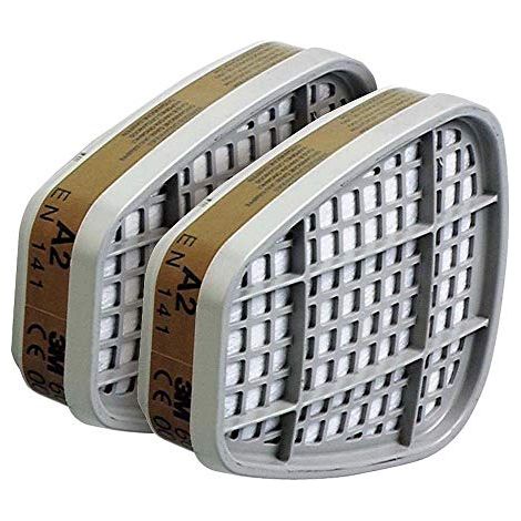 3M 70071617933 Gas e stazione del filtro particella A2 del vagone, 8 pezzi (1/3)