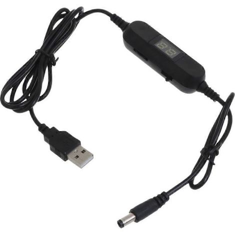 Câble USB avec contrôle de luminosité et interrupteur marche/arrêt pour ventilateur LED (1/5)