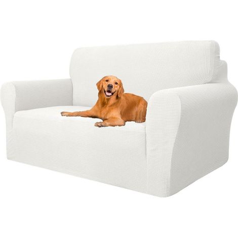 Elastischer 2-Sitzer Sofa Überzug rutschfest & waschbar, Couchbezug für Haustiere (1/5)