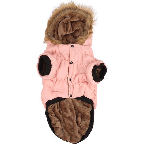 Veste Hiver Chien - Capuche Double Couche - Polyester Coton - Pour Chiens Taille S à XL - 1 Pièce (1/5)