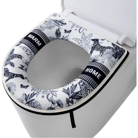 Toilettensitzbezug, waschbare und wiederverwendbare Badezimmeraccessoires, weiche Toilettenmatte, Toilettensitzbezug (1/5)