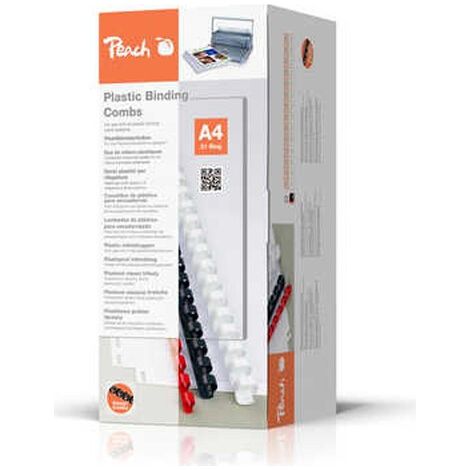 Peach Binderücken     weiß      16mm  100er-Pack (PB416-01)