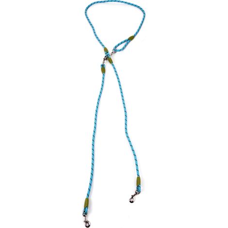 Laisse mains libres pour chien, en Nylon, entraînement pour animaux de compagnie, marche avec coutures réfléchissantes, bandoulière réglable pour petits, moyens et grands chiens (1/5)