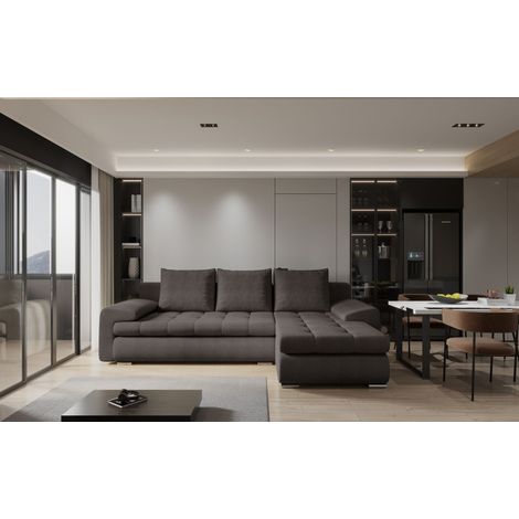 Kaiser Möbel Elegantes und modernes Ecksofa TOMI Abriamo Braun Rechts (1/4)