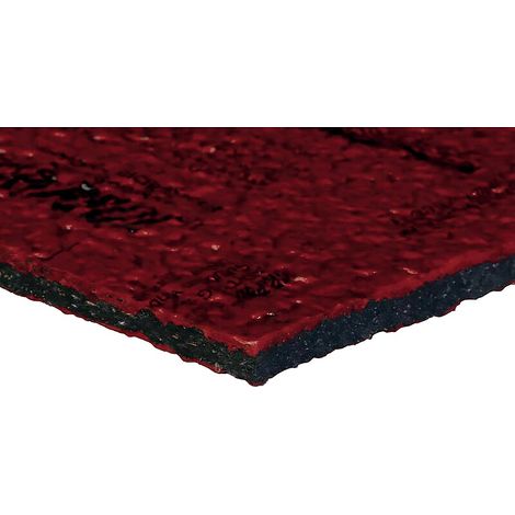 PLAQUE ANTI-VIBRATILE ENVIRON. SEC 500X500X11MM ROUGE