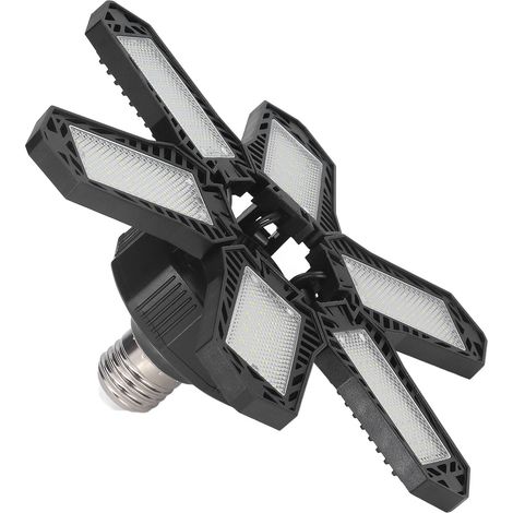 Projecteur LED pour garage 1800 lm 24 W, 6 lampes, pliable, bonne dissipation thermique, éclairage LED pour entrepôt 85 à 265 V (1/5)
