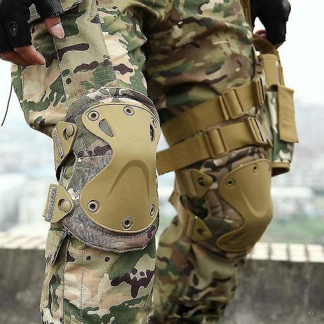 Genouillères tactiques, coudières, genouillères militaires, protection des genoux pour l'armée, airsoft, sports de plein air, travail, chasse, patinage (1/4)