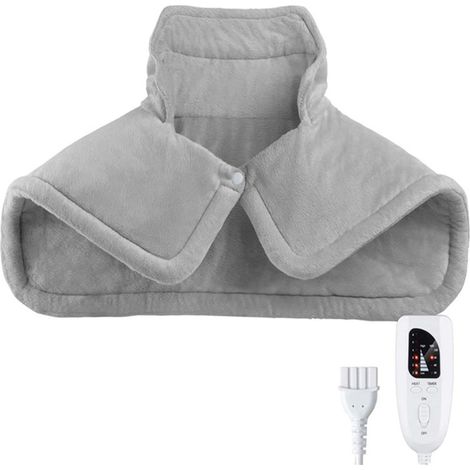 Couverture Chauffante Pour Cou Et Épaules - 6 Niveaux De Température - Protection Contre La Surchauffe - Arrêt Automatique - Lavable - 58x42 Cm - 1 Pièce (1/5)