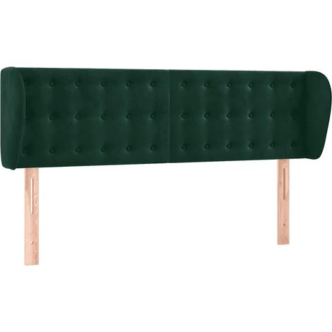 Maison Exclusive - Cabecero de terciopelo verde oscuro 147x23x78/ (1/5)