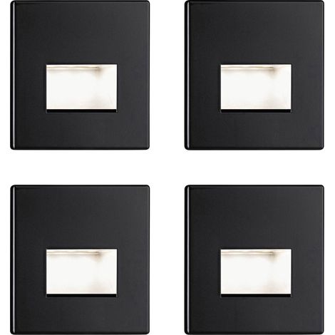 41308 Edge Applique à LED encastrable jeu de 4 LED LED noir (mat) Y645663 (1/5)