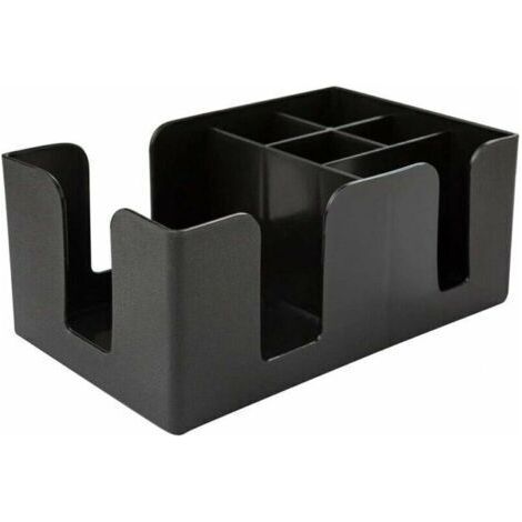 BUNTHAUS Boîte de rangement en plastique pour tige de rangement, porte-serviettes en paille, boîte de rangement pour porte-serviettes
