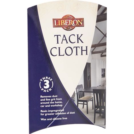 Liberon Tack Cloth Pack of 3 – High-Quality Dust and Debris Removal for Woodworking and Finishing (1/3)