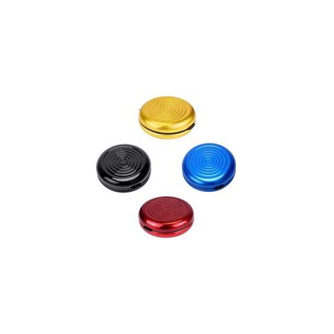 4 pièces Boîte de rangement pour pièces en euros – Récipient circulaire en alliage résistant pour pièces de 1 €, 2 €, centimes et monnaie européenne (1/5)