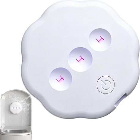 Veilleuse WC Lampe UV Adhésive Nettoyante Automatique Rechargeable (1/5)