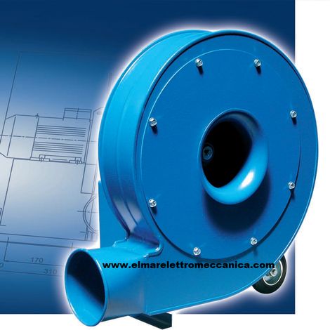 TL 20 M Ventilatore Centrifugo Alta Pressione Trasporto Materiali 2 HP Aspiratore  230 V Monofase