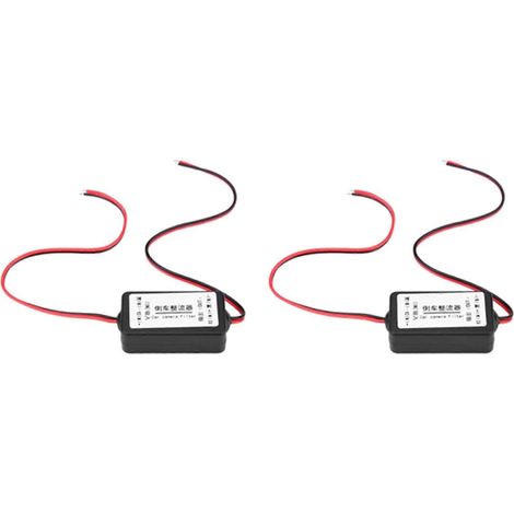 2x 12V Auto-Rückfahrkamera-Gleichrichter-Relais-Kondensator-Filter-Anschluss für Rückfahrkamera-Objektiv-Entstörungs-Vorschaltgerät