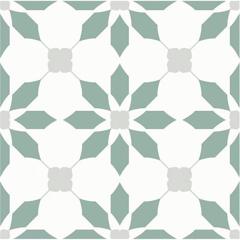 Self Adhesive Floor Tiles 20 Pack Waterproof Vinyl Floor Tiles for Bathroom Kitchen Fireplace Pet Kennel Stairs Bedrooms Wall Light Green White Grey (1/5)