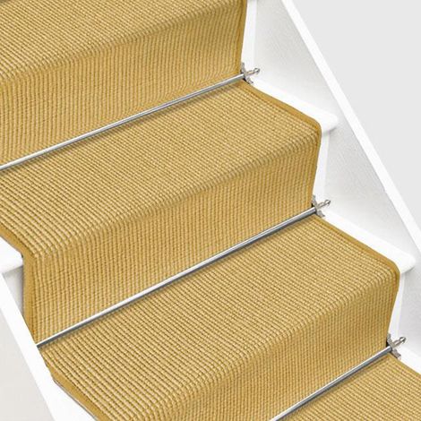 Tapis d'escalier en Sisal Sylt Nature 100 x 300 cm