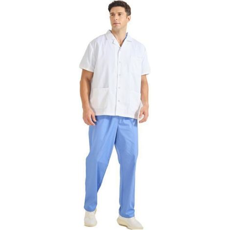 Misemiya - Blouse Blanche Chimie Unisexe - Blouse medicale Homme - Blouse Laboratoire Homme - Blouse de Travail Femme Q816 (1/4)
