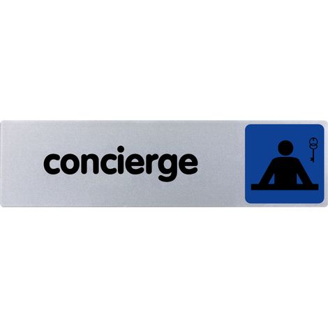 Plaque de porte Concierge - couleur 170x45mm - 4032740