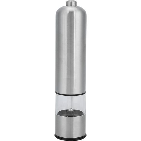 Moulin à sel et poivre électrique en acier inoxydable, outil de broyage d'épices pour cuisine, accessoire de condiments (1/5)