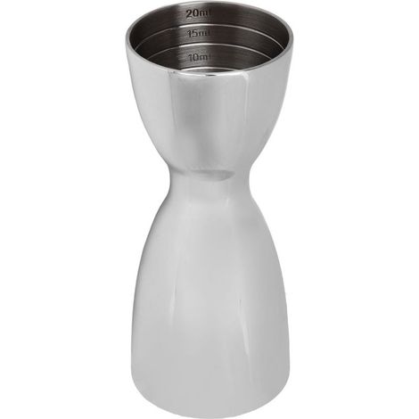 Cocktail double dose en acier inoxydable, verre doseur vin U miroir brillant, mesureur jigger pour bar et barman (1/5)