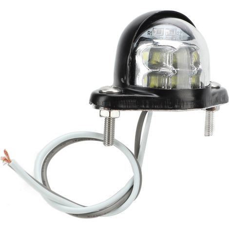 Éclairage universel à LED pour plaque d'immatriculation, haute luminosité, 6 SMD, lumière blanche, pour fourgonnettes et remorques. (1/5)