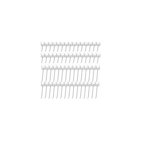 60 crochets métalliques pour fixation murale sur panneau perforé, pour présentoirs, étagères de supermarchés et quincailleries (5/10 cm) (1/4)
