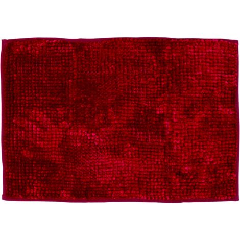 Tappeto Shaggy Bagno E Cucina Retro Antiscivolo In Microfibra Perla Bordeaux, misura60x120coloreBordeaux (1/4)