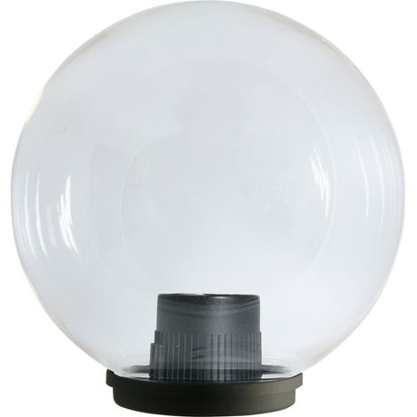 Lampione Sfera da giardino Trasparente da 25 per palo da 60