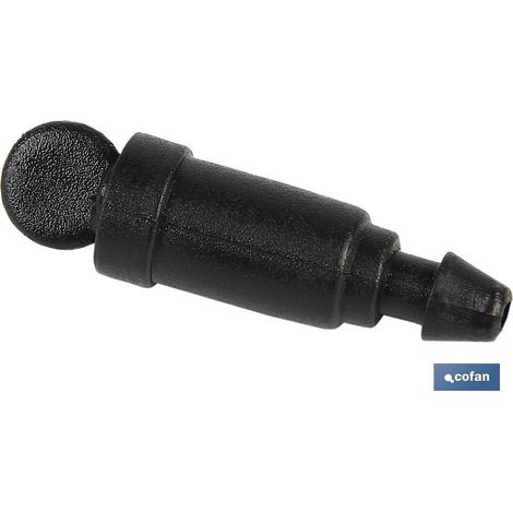 Gotero pinchado 5-7 litros/hora con tornillo, ideal para riego en jardinería y agricultura