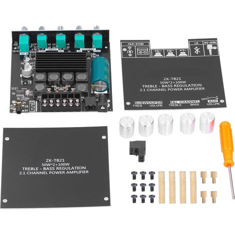 Module amplificateur audio Bluetooth 2.1 canaux pour enceintes DIY maison (1/5)