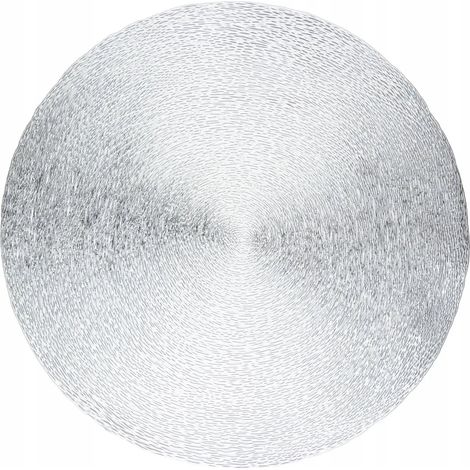 Set de table rond argenté pour une assiette, 38 cm, 1 pc.