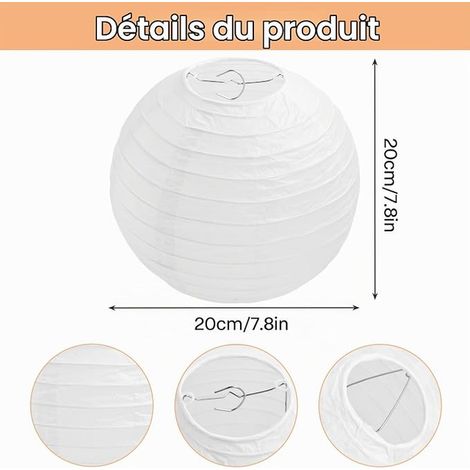 Paper Lampshade, Paper Lantern, Round Paper Lantern, Paper Lampshade for Wedding Garden Party Decoration (1/4)