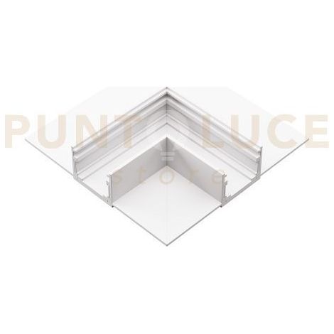 GBIGSB5 ANGOLO MECCANICO 90° PER INSTALLAZZIONE SOFFITTO-SOFFITTO PER SISTEMA BINARIO DA INCASSO BIANCO