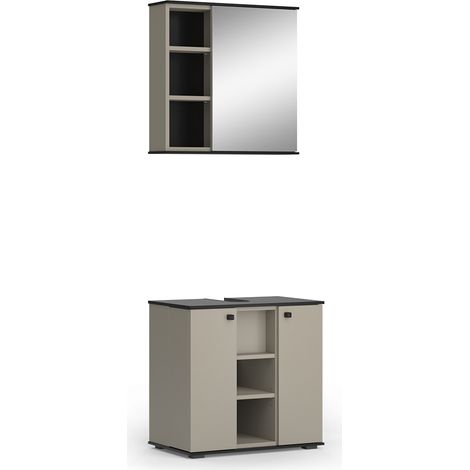 Badmöbel-Set Joli, Greige, 2 Teile, Vicco