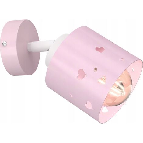 APPLIQUE POUR ENFANTS PLAFONNIER PLATEFORME APPLIQUE LED E27 ROSE (1/5)