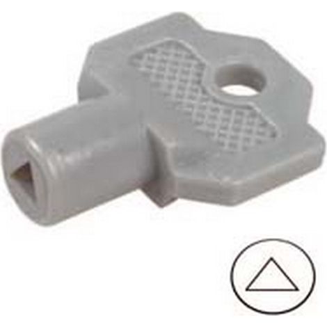 10PZ CHIAVE PLASTICA PER CILINDRO CON TRIANGOLO PER QUADRI ELETTRICI 154A