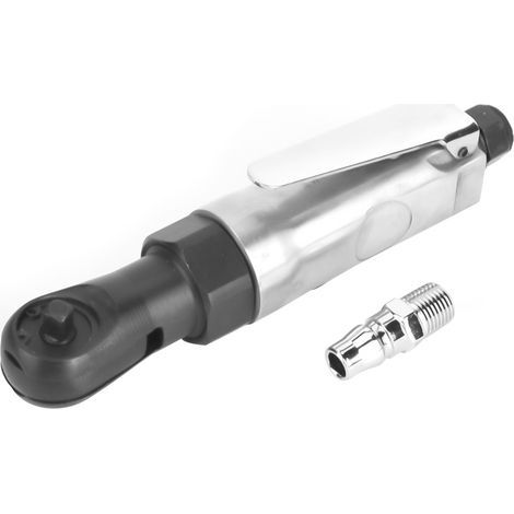Llave de carraca neumática con eje recto, mini trinquetes neumáticos, conector roscado de 1/4", cabezal cuadrado de 1/4". (1/5)
