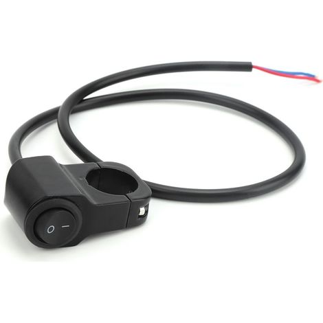 Interrupteur de Guidon de Moto, Interrupteur de Guidon 7 / 8in Phare Antibrouillard Bouton Marche/Arrêt étanche pour Vélos électriques 12V Moto ATV (1/5)