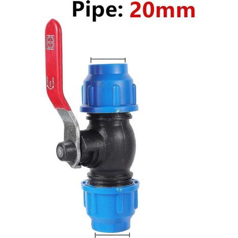 Raccords pour tuyaux d'irrigation agricole : tés. coudes et raccords rapides à quatre voies en PE de 20 mm (1/5)